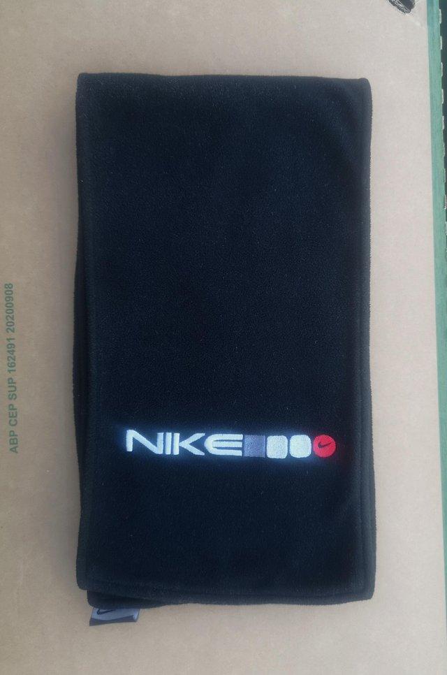 Preview of the first image of Vintage 1990s Nike fleece sports scarf, rare.