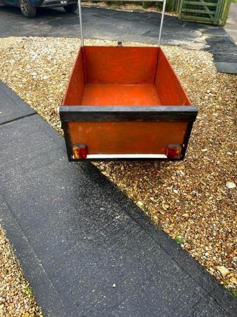 Image 2 of Car trailer 3ft wide 5ft long 7ft with tow bar