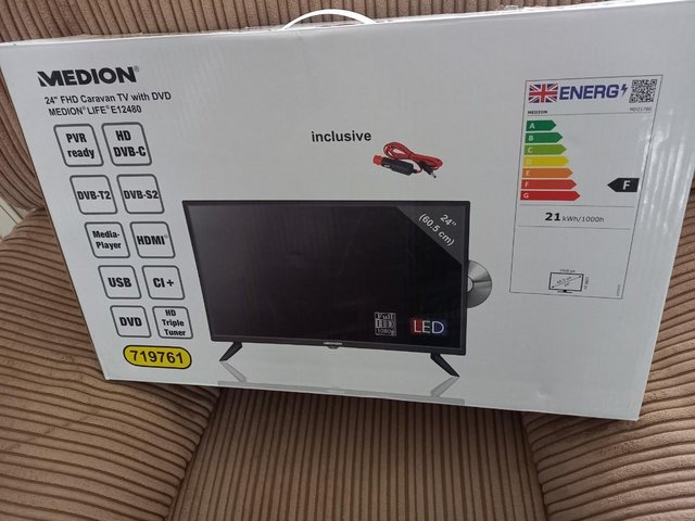 Preview of the first image of 24" medion caravan tv with dvd.