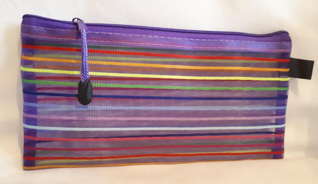 Preview of the first image of Purple pencil case, brand new.