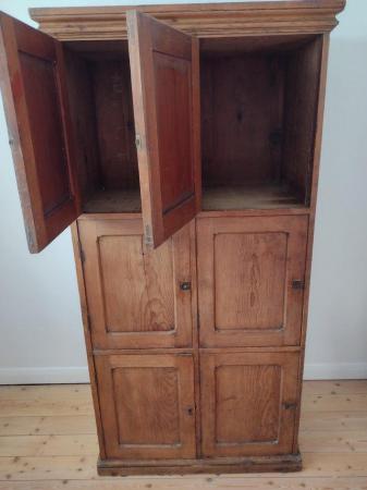 Image 3 of Vintage wooden school locker cupboard