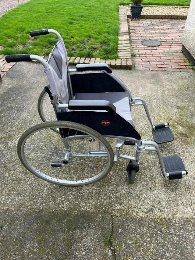 Preview of the first image of Lightweight folding wheelchair.