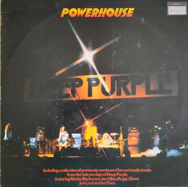 Preview of the first image of DEEP PURPLE ‘Powerhouse’ 1977 UK 1st pressing LP. EX+/VG+.