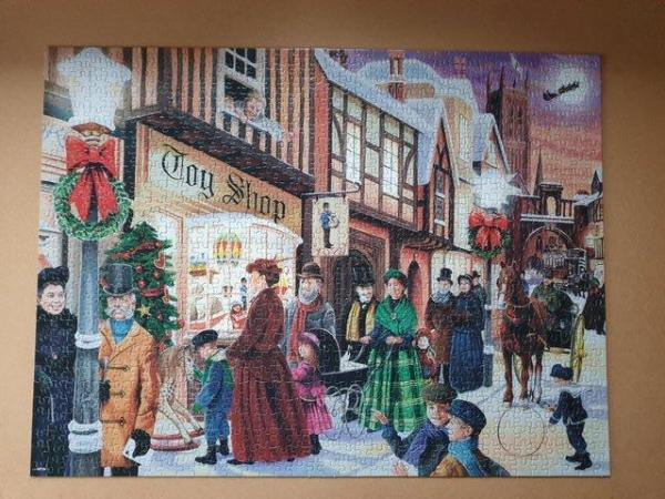Image 3 of 1000 piece DELUXE JIGSAW called THE NIGHT BEFORE XMAS by WAD