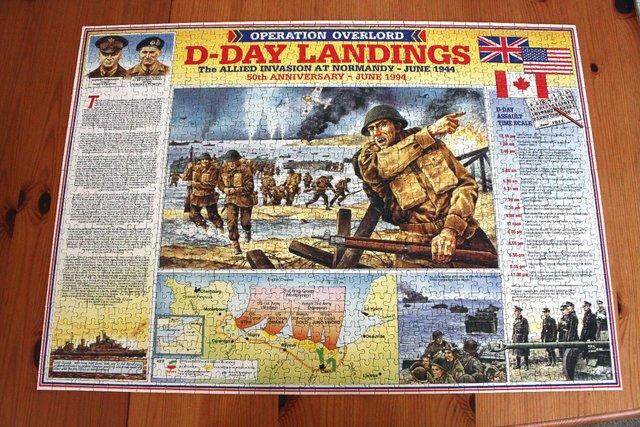 Image 3 of D-Day Landings 50th Anniversary Jigsaw Puzzle 1000pc