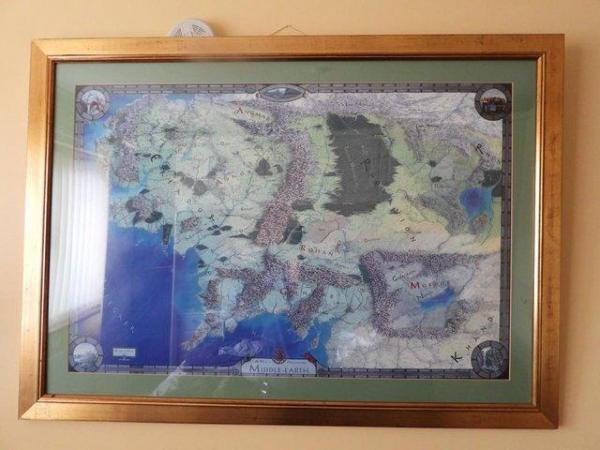 Image 1 of Print of Map of Middle Earth By Joachim Hartwig