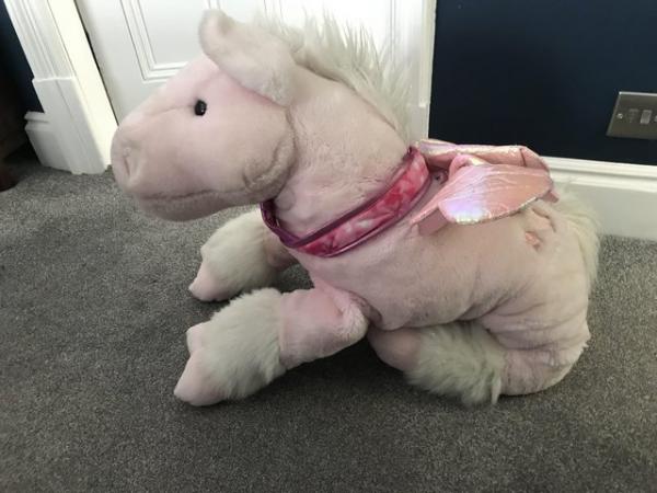 Image 2 of Giant Pink Pegasus Soft Toy