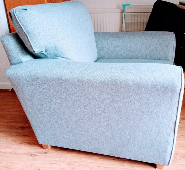Preview of the first image of Light Grey Lounge Chair!!!!!!.