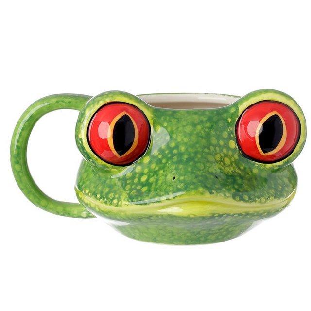 Preview of the first image of Ceramic Shaped Head Mug - Tree Frog. Free uk postage.
