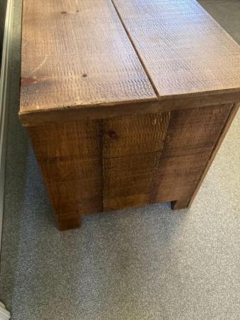 Image 1 of Solid oak tv unit, barely used
