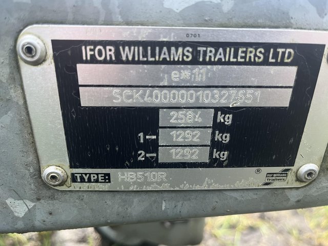 Preview of the first image of Ifor Williams HB510 horse trailer.
