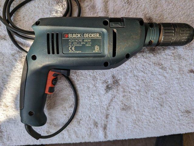 Preview of the first image of Black and Decker 240V drill.