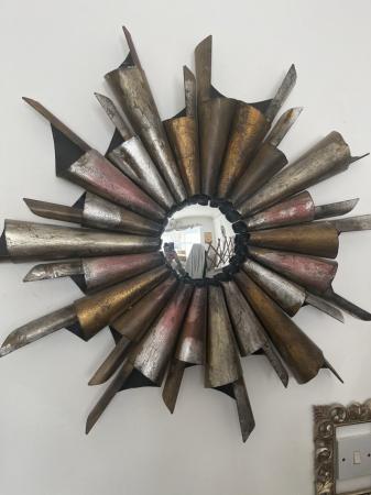 Image 1 of Circle metal mirror for sale