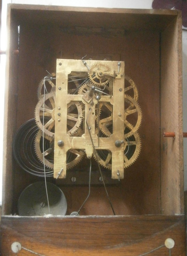 Preview of the first image of Waterbury Wall Clock  Regulator USA of the 1885s.