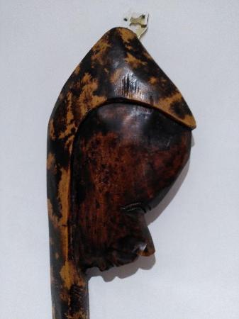 Image 1 of African wood carving with Mother and Child