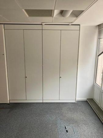 Image 5 of Lockable 4 door white office tall double cupboards/storage