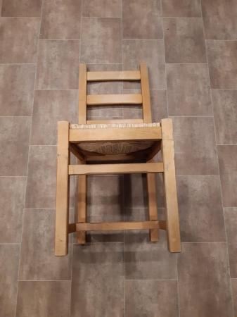 Image 2 of Solid beech dining room chairs