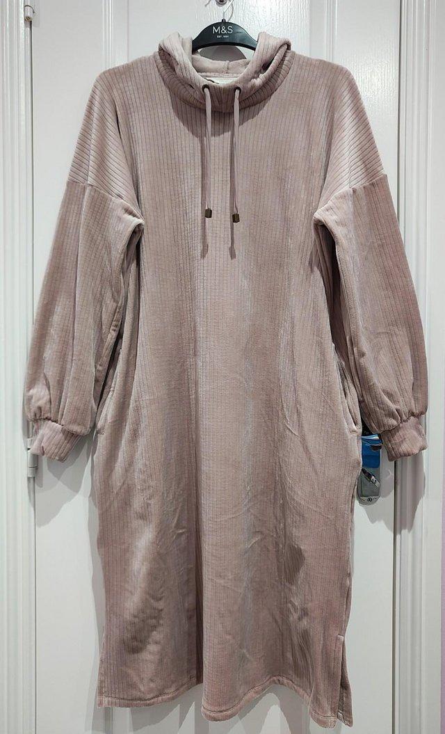 Preview of the first image of New Marks & Spencer Winter Fleece Lounge Dress Nightwear.