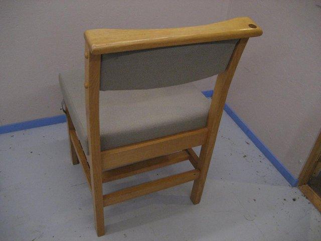 Preview of the first image of Set of 12 church chairs, used but in good condition.