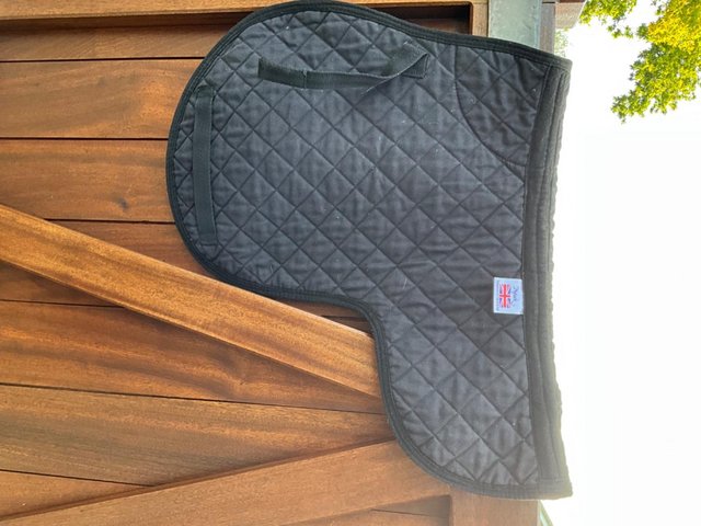 Preview of the first image of Nytack - Black cotton saddle pad..