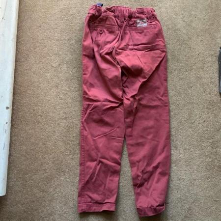 Image 2 of Details Fatface trousers  Maroon