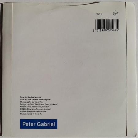 Image 2 of Peter Gabriel ‘Sledgehammer’ 1986 UK 7" vinyl single. NM/EX+