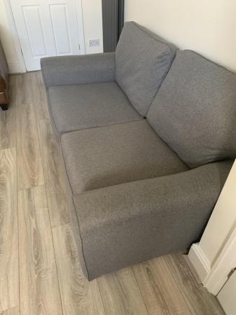 Image 1 of Next grey fabric sofa 2 seater
