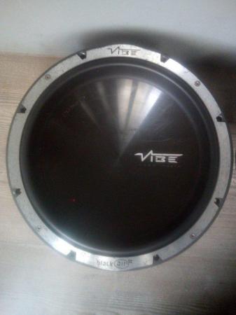 Image 1 of Pair of 12 inch Black air Vibe subwoofers