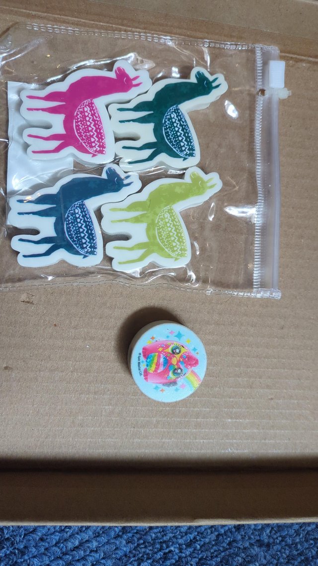 Preview of the first image of New erasers all for 50p..can be posted but postage is extra.