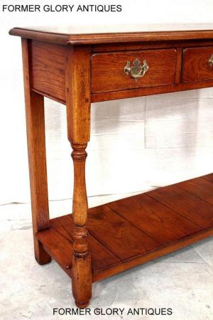 Image 70 of SOLID OAK HALL LAMP PHONE TABLE SIDEBOARD DRESSER BASE STAND