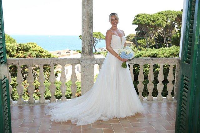 Preview of the first image of Nicole Milano Esmeray Wedding Dress - Size 10.