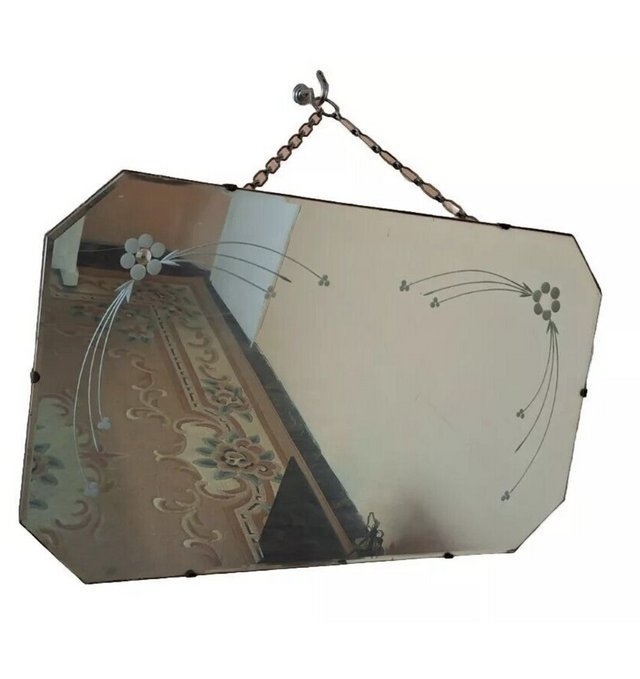 Preview of the first image of Vintage Wall Mirror With Chain.
