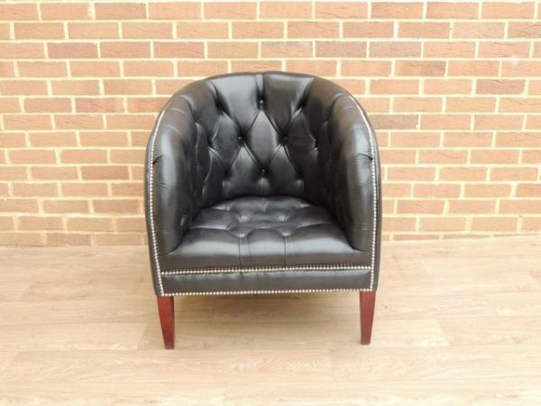 Image 3 of Burghley Distinctive Chesterfields Tub Chair (UK Delivery)