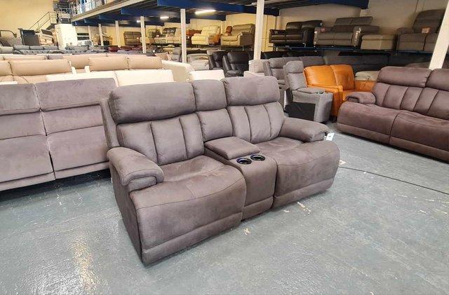 Image 13 of La-z-boy Empire grey fabric 2 seater sofa