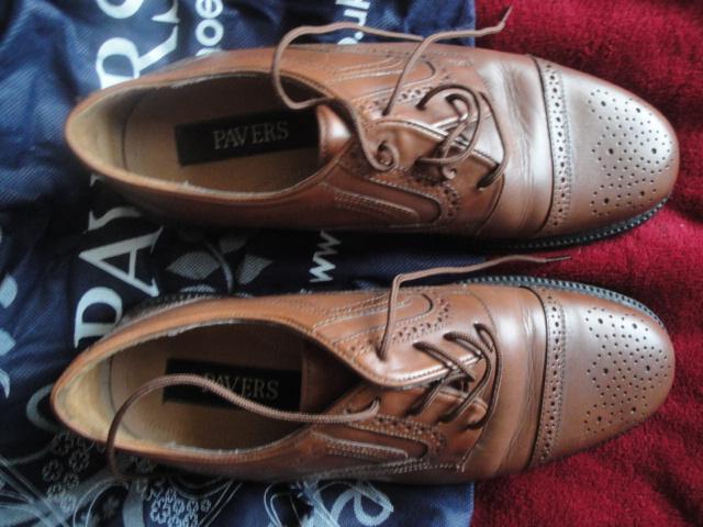 Preview of the first image of Light Mid Brown Pavers Brogues. Size 45 .Slightly used..