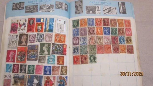 Image 3 of STAMP COLLECTION, 2 ALBUMS approx 2300 stamps