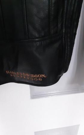 Image 3 of Harley davidson 105 years anniversary black & gold leather