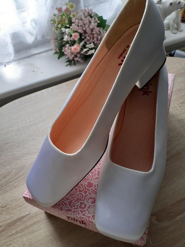 Preview of the first image of Bride shoes ,new comes with box.