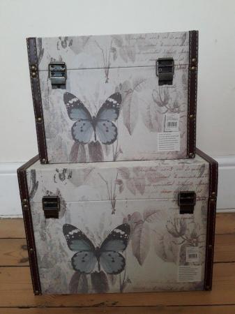Image 10 of SET OF TWO STORAGE BOXES / TRUNKS