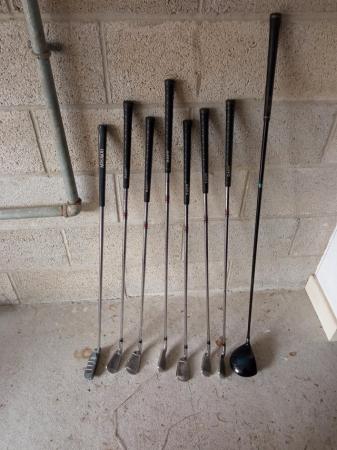 Image 1 of Golf clubs irons are hippo ,putter and driver Ben sayer