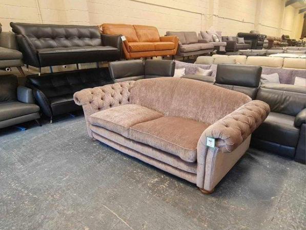Image 9 of Ex-display Loch Leven mink fabric 4 seater sofa