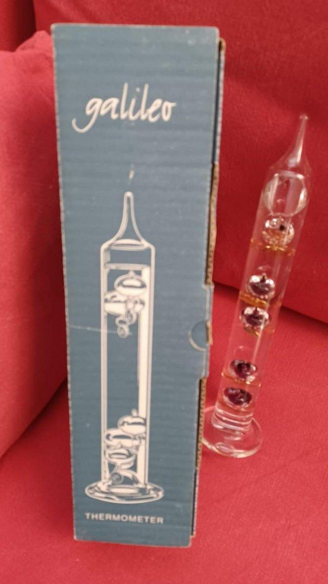 Preview of the first image of Window sill Galileo Thermometer.