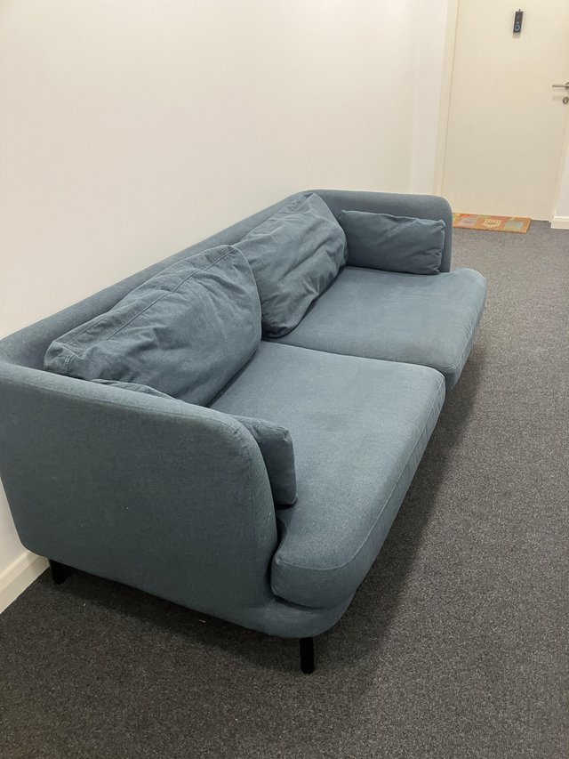 Preview of the first image of Free Sofa, 3 seater, Dark Blue.