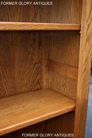 Image 30 of AN OLD CHARM VINTAGE OAK OPEN BOOKCASE CD DVD CABINET STAND