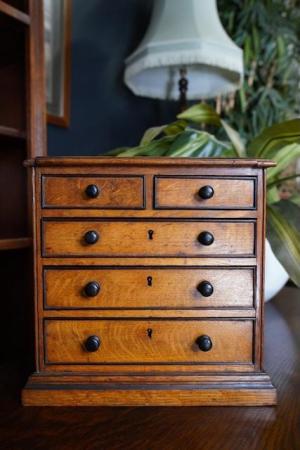 Image 1 of Victorian Style Apprentice Piece Small Drawers Dressing