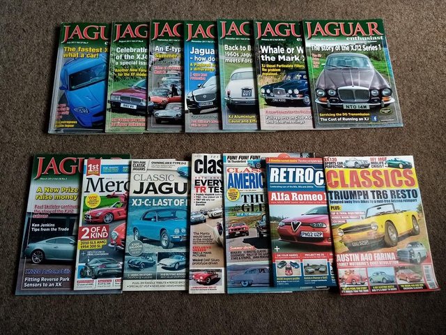 Preview of the first image of Jaguar Enthusiast Magazines Collection + Others Bundle x14.