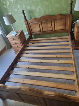 Image 2 of Double bed frame solid pine
