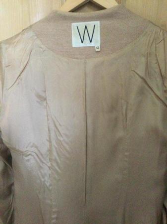 Image 7 of WALLIS vintage 90s Skirt Suit Size 12/10 Linen Silk Mix