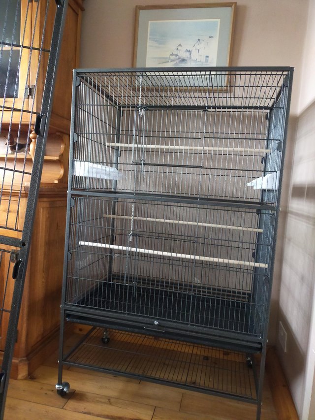 Preview of the first image of Large metal bird cage X2.