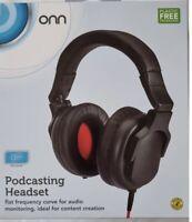 Preview of the first image of ONN Podcasting Headset - Black.
